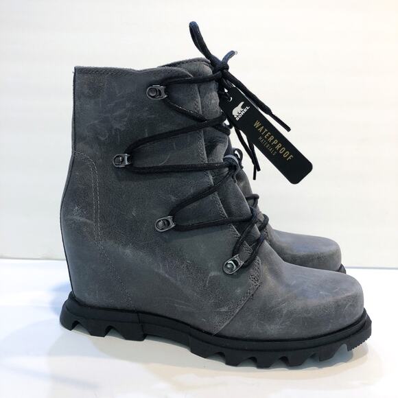 Sorel Joan of Arctic III Gray Wedge Boots - Picture 9 of 9